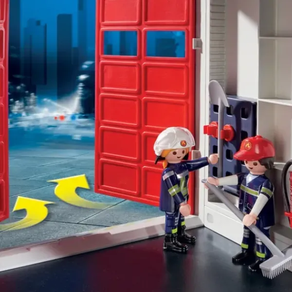 Playmobil Playmobil|9462 - Caserne De Pompiers Et Helicoptere City Action