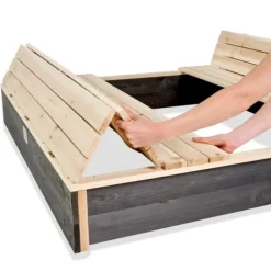 Exit Toys Bac A Sable Aksent Avec Bancs- Bacs À Sable