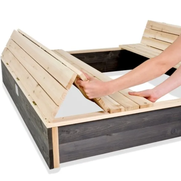 Exit Toys Bac A Sable Aksent Avec Bancs- Bacs À Sable
