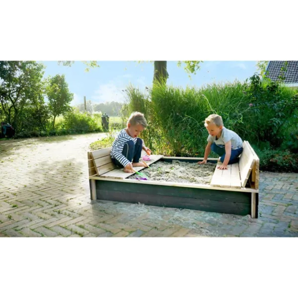 Exit Toys Bac A Sable Aksent Avec Bancs- Bacs À Sable