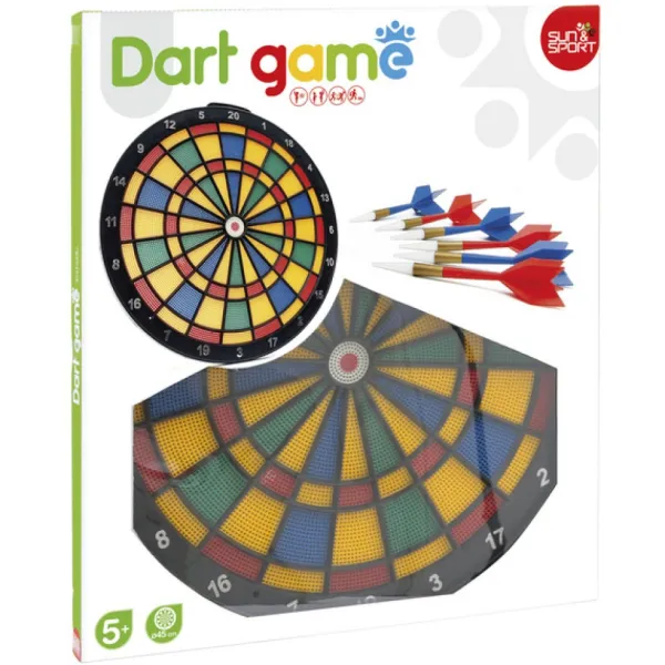SUN and SPORT Cible De 45 Cm Avec Flechettes- Nerf Et Jeux De Tirs