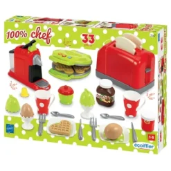 Ecoiffier Cuisine Et Dinette|Coffret Grille-Pain Machine A Cafe Et Gaufrier