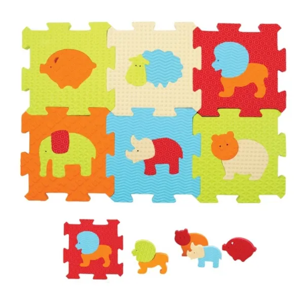 Ludi Dalles Mousse Animaux- Tapis D'éveil