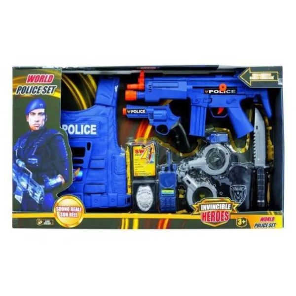 Invincible Heroes Deguisement De Policier Avec Accessoires- Accessoires Déguisements