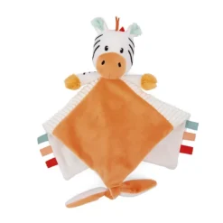 Baby Smile Doudou Carre De Tissus Petit Zebre - Soft- Doudous