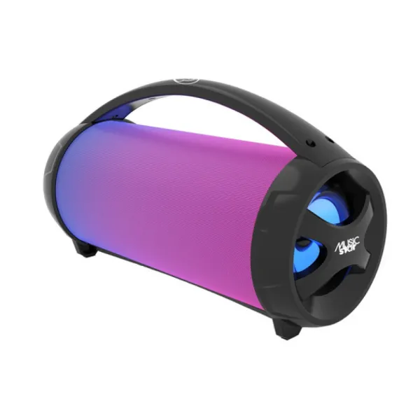 Music Star Enceinte Bluetooth Lumineuse Noir 50 Watts Avec Micro- Enceintes Bluetooth Et Casques Audio