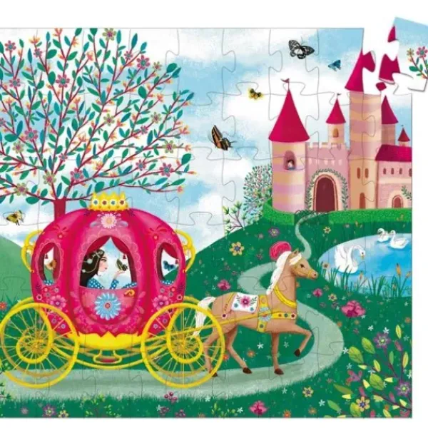 Djeco Puzzles Enfants De 50 À 249 Pièces|Le Carrosse D'Elise 54 Pieces