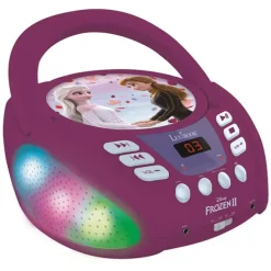 Lexibook Lecteur Cd Bluetooth - La Reine Des Neiges 2- Enceintes Bluetooth Et Casques Audio
