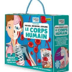 Sassi Junior Découvrir Le Monde|Livre Le Corps Humain En 2D - Voyage, Découvre, Explore