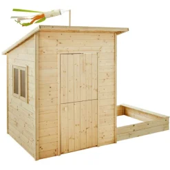 Soulet Maison En Bois Avec Bac A Sable Palm Springs- Cabanes Et Maisonnettes
