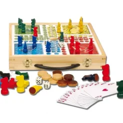 Zig Zag classic Jeux De Plateau|Mallette De 100 Jeux En Bois