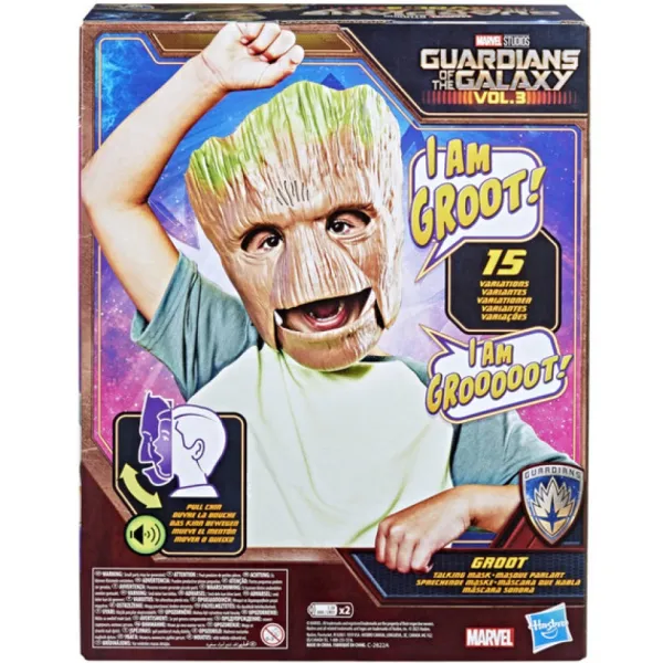 Hasbro Masque Parlant Groot - Marvel- Accessoires Déguisements