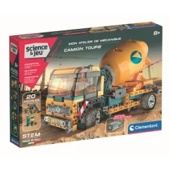 Clementoni Mon Atelier De Mecanique - Camion Toupie- Meccano, Engrenages