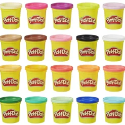 Play Doh Pate A Modeler - Pack De 20 Pots Play-Doh- Pate À Modeler, Modelage Et Gravure