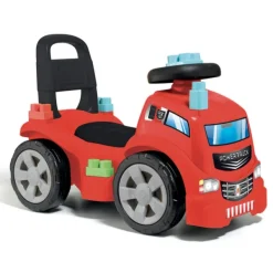 Baby Smile Porteur Camion De Pompier- Porteurs & Jouets À Bascules