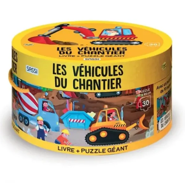 Sassi Junior Puzzle Bébé / Enfant|Puzzle Véhicules De Chantier