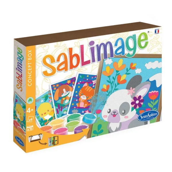Sentosphere Sablimage Animaux Calins- Mosaïque, Sable Et Paillettes