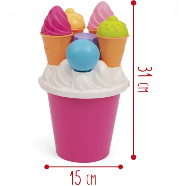 SUN and SPORT Seau Garni Glacier - Jeu De Plage- Jeux De Plage