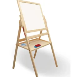 Creamania Tableau En Bois Naturel Double-Face- Tableaux, Ardoises