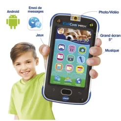 VTech Telephone Kidicom Max Bleu- Tablettes Et Téléphones