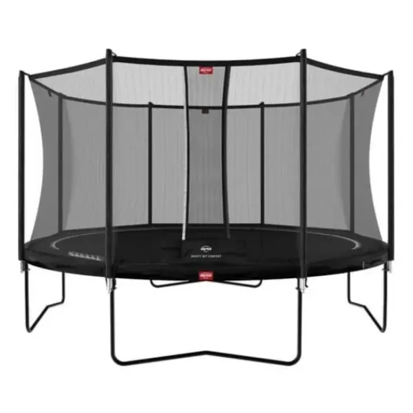 Exit Toys Trampolines|Trampoline Enterre Dynamic 427Cm Avec Dalles