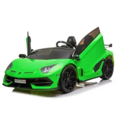 SUN and SPORT Voiture Electrique Lamborghini Vert - 12 V- Voitures Électriques
